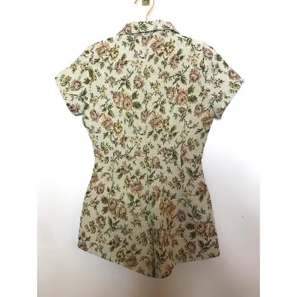 Altar'd State Floral Tapestry Romper Small - Picture 6 of 10
